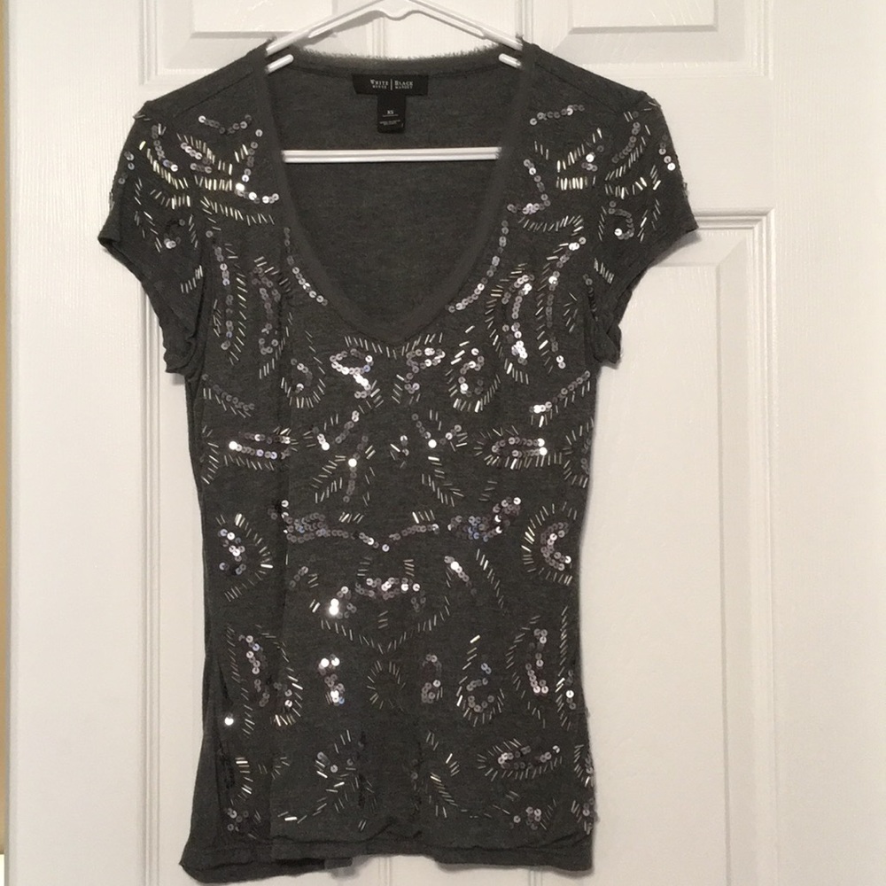 White House black market fancy blouse